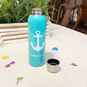 Sparkle & Co. Metal Water Bottle Tumbler Cup New